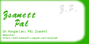 zsanett pal business card